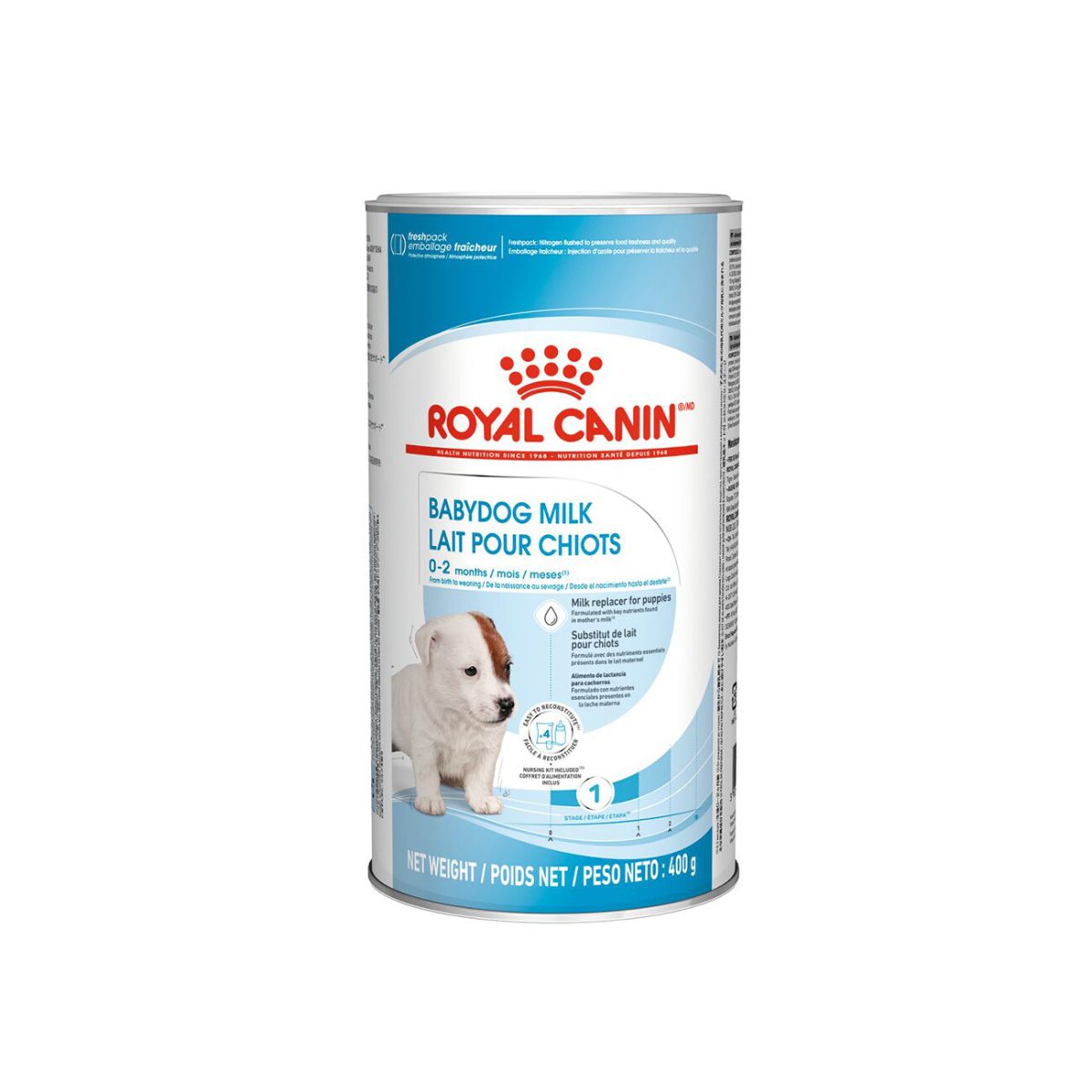 شیر خشک سگ رویال کنین مدل ROYAL CANIN BABYDOG MILK LAIT POUR CHIOTS 400 G