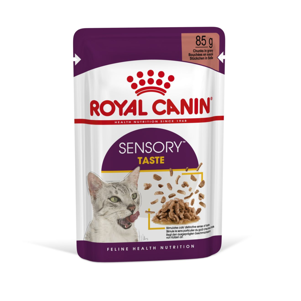 غذای پوچ گربه رویال کنین مدل سنسوری تست ROYAL CANIN SENSORY TASTE 85 G