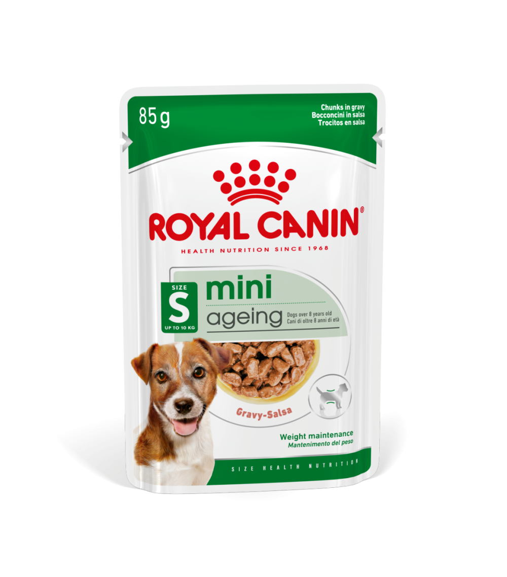 غذای پوچ سگ رویال کنین مدل مینی اجینگ +12 ROYAL CANIN MINI Ageing +12 85 G