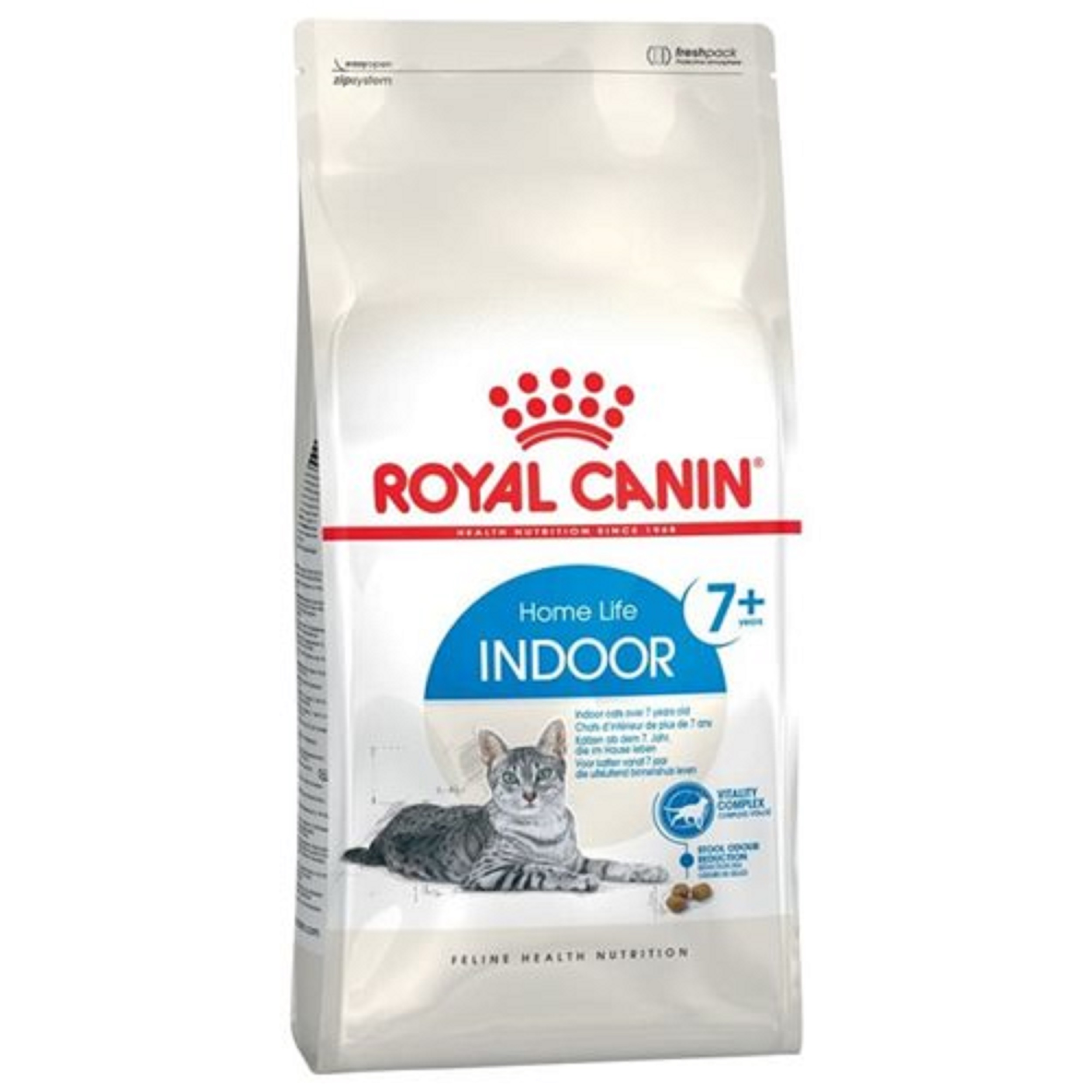 39 غذای خشک گربه رویال کنین مدل ایندور بالای 7 سال +7 ROYAL CANIN INDOOR 1.5KG (مخدوش) - Image 1