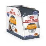 غذای پوچ گربه رویال کنین مدل هیر اند اسکین ژلی ROYAL CANIN HAIR AND SKIN JELLY 85*12 G