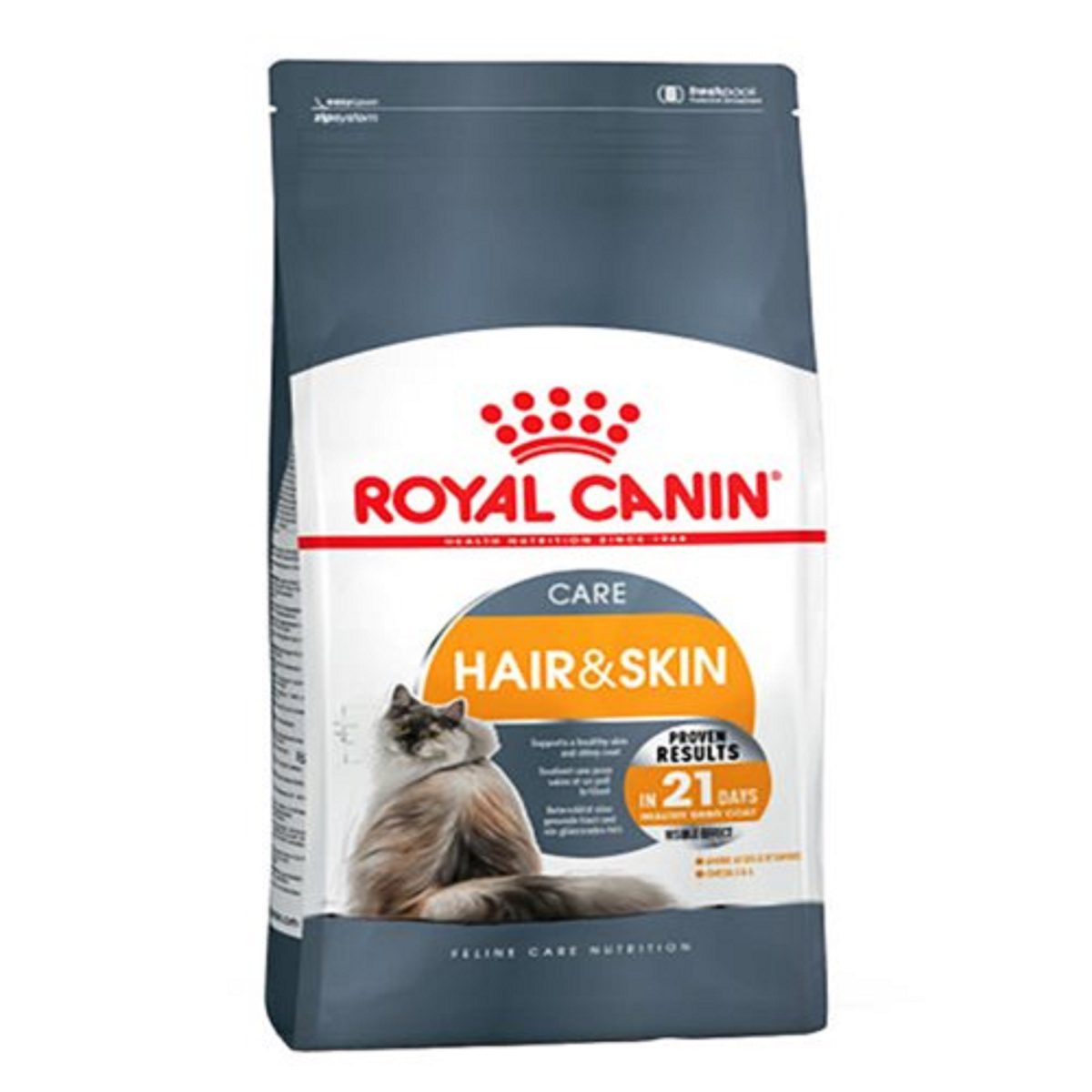 غذای خشک گربه رویال کنین مدل هیر اند اسکین ROYAL CANIN HAIR & SKIN 400G