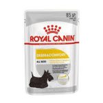 غذای پوچ سگ رویال کنین مدل درماکامفورت  ROYAL CANIN DERMACOMFORT 85 G
