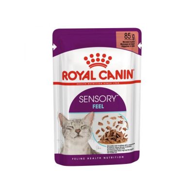 غذای پوچ گربه رویال کنین مدل سنسوری فیل ROYAL CANIN SENSORY FEEL 85G