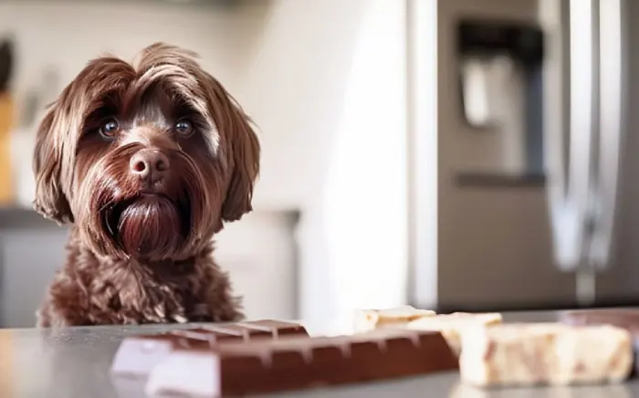 غذاهای ممنوعه برای سگ (معرفی 30 غذای مضر و خطرناک) غذای ممنوعه برای سگ و کاکائو
