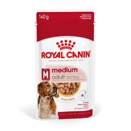 مدیوم ادالت پوچ سگ رویال کنین مدیوم ادالت ROYAL CANIN MEDIUM ADULT وزن 140G - Image 1