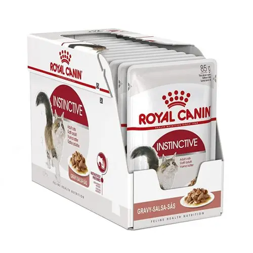 151 غذای پوچ گربه رویال کنین اینستینکتیو گروی ROYAL CANIN INSTINCTIVE GARVY 12 * 85G - Image 1