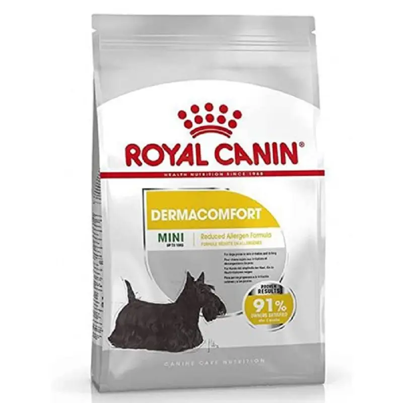 18 غذای خشک سگ رویال کنین مینی درماکامفورت ROYAL CANIN MINI DERMACOMFORT 3KG - Image 1