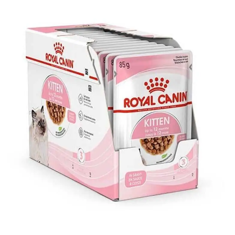 غذای پوچ بچه گربه کیتن گروی ROYAL CANIN KITTEN GRAVY 85 * 12G - Image 1