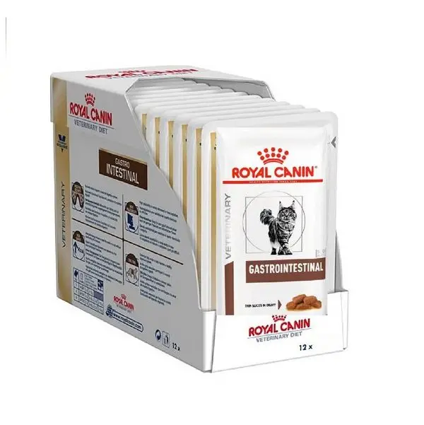 21 غذای پوچ درمانی گربه رویال کنین گاسترواینتستینال ROYAL CANIN GASTROINTESTINAL 12 * 85G - Image 1