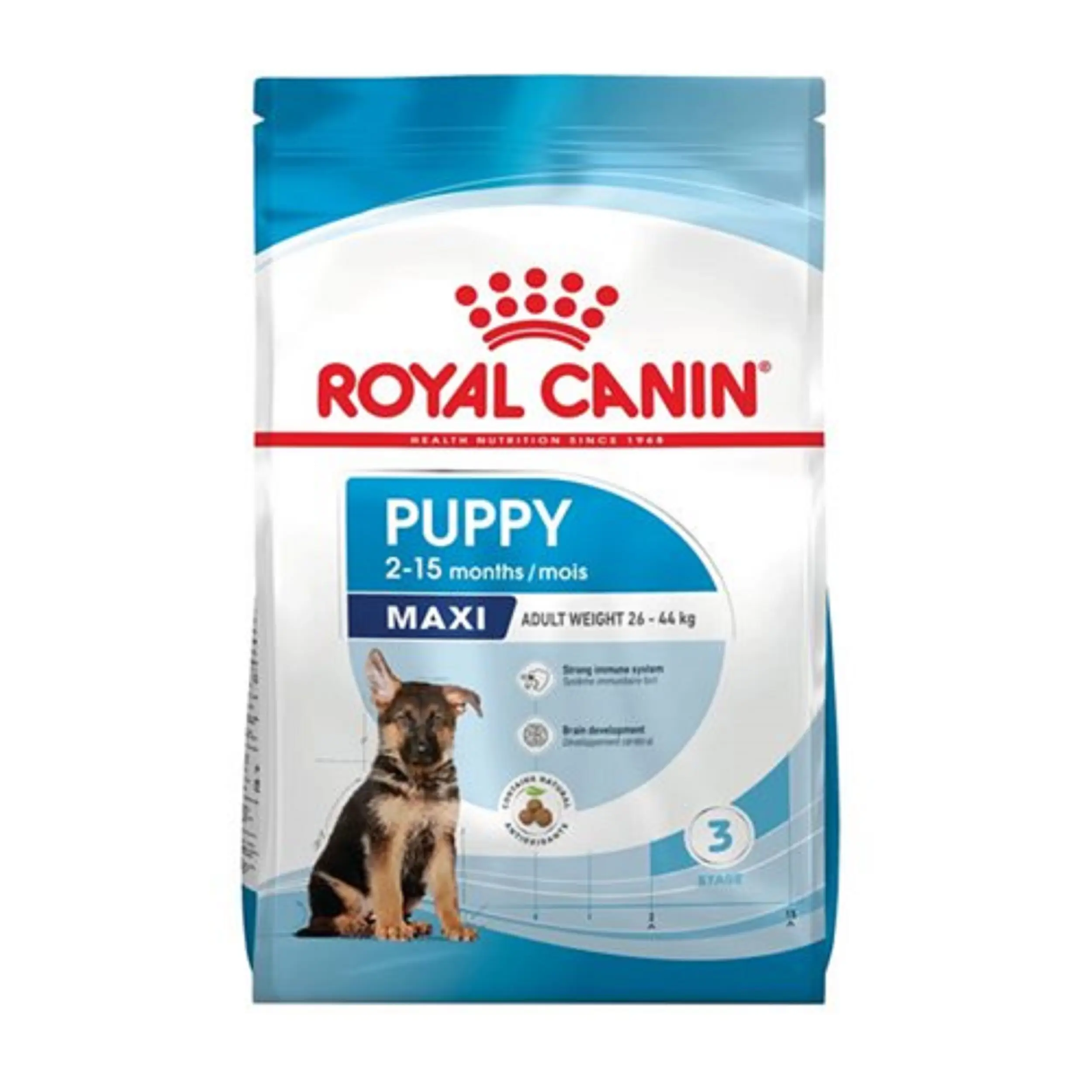 3 غذای خشک توله سگ رویال کنین ماکسی پاپی ROYAL CANIN MAXI PUPPY 4KG - Image 1
