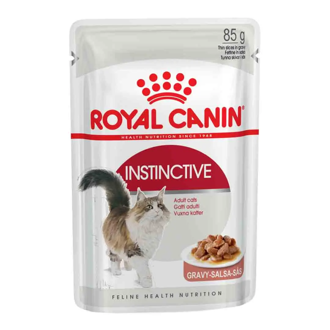 66 پوچ گربه مدل اینستینکتیو گروی رویال کنین ROYAL CANIN INSTINCTIVE GARVY 85G - Image 1