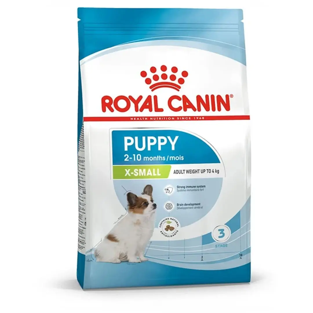غذای خشک سگ رویال کنین مدل ایکس اسمال پاپی ROYAL CANIN X-SMALL PUPPY 1/5 KG (مخدوش) - Image 1