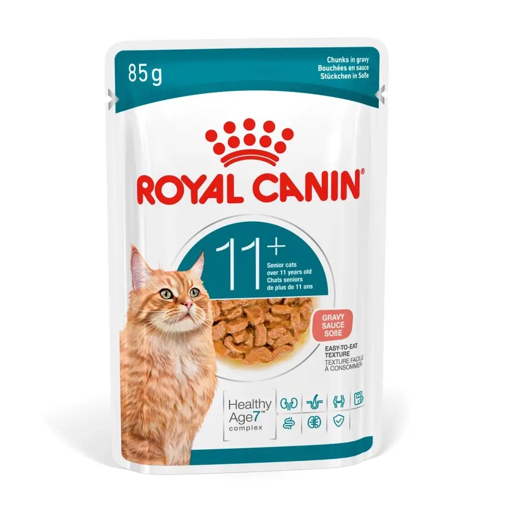 غذای پوچ گربه رویال کنین ایجینگ+11 گروی ROYAL CANIN AGEING +11 GARVY 85G - Image 2