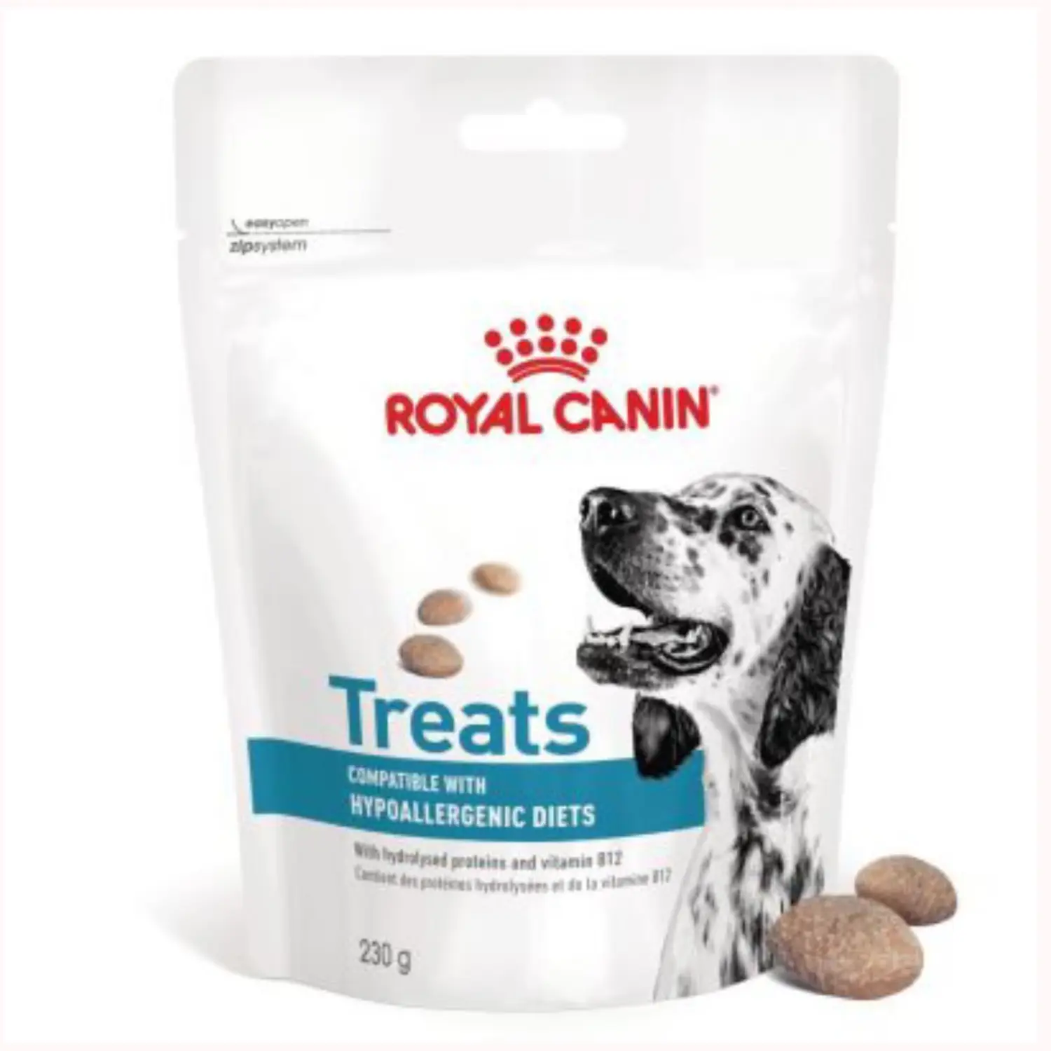 photo-output (63) تشویقی درمانی سگ رویال کنین هایپوآلرژنیک ROYAL CANIN TREATS HYPOALLERGENIC 230G - Image 1