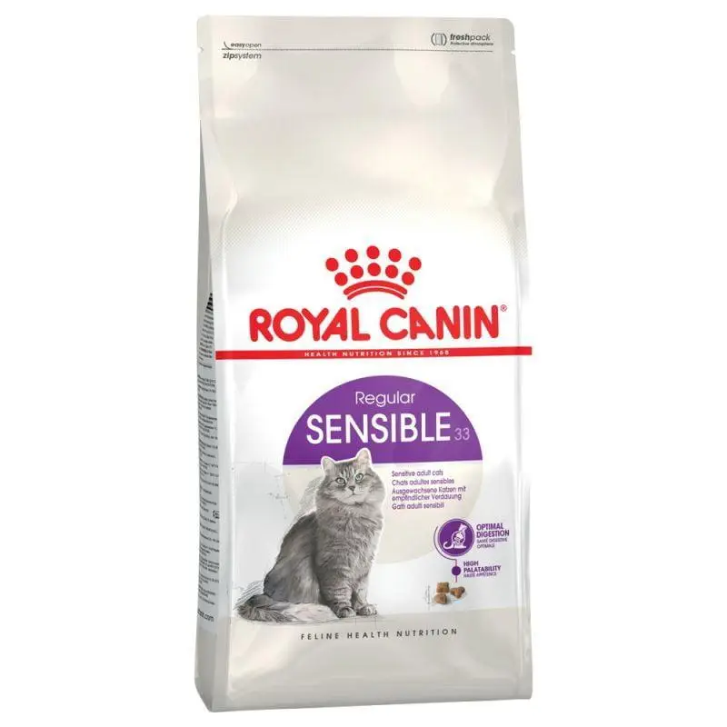غذای خشک گربه رویال کنین مدل سنسیبل ROYAL CANIN SENSIBLE 2KG(مخدوش) - Image 1