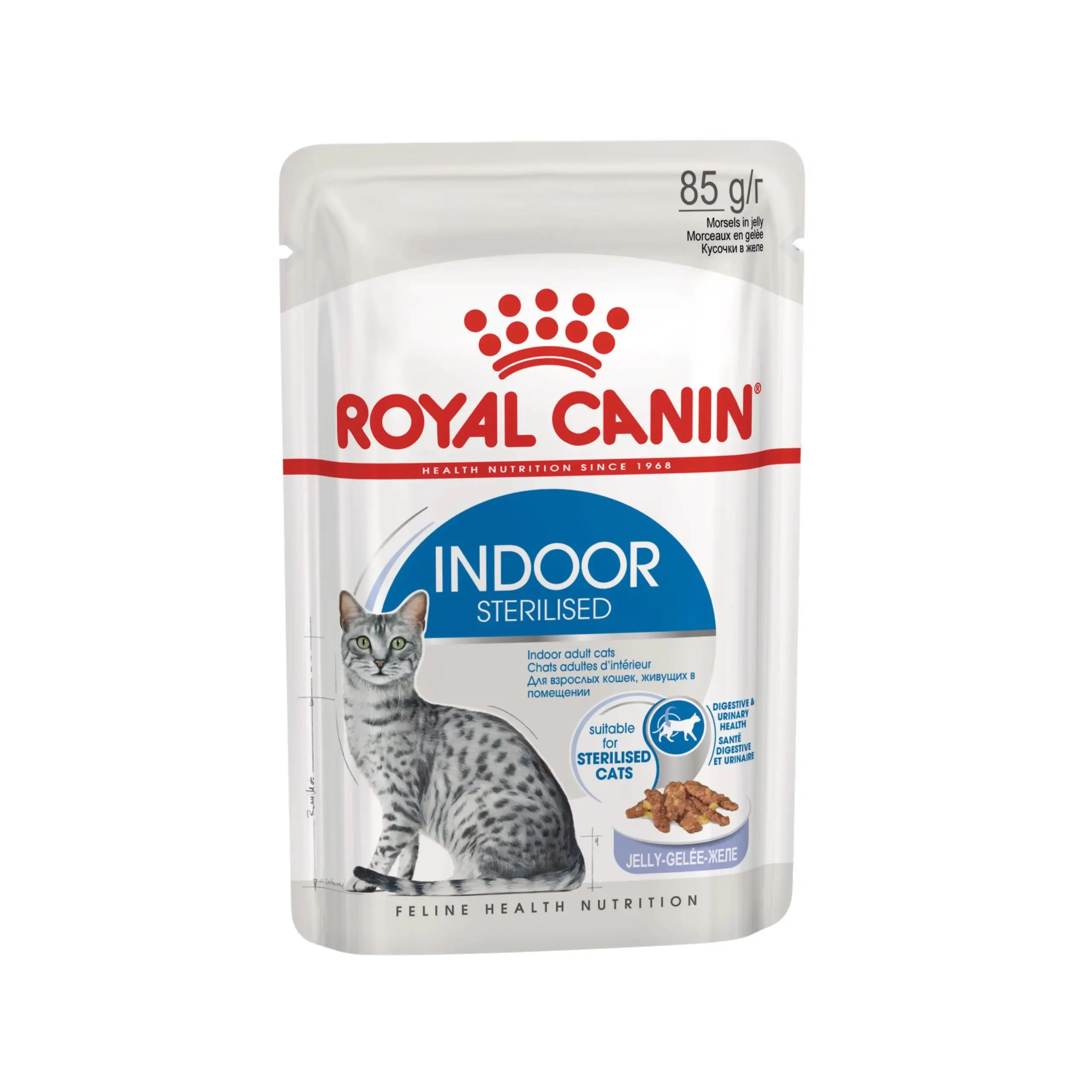غذای پوچ گربه رویال کنین ایندور استرلایزد ژلی ROYAL CANIN INDOOR STERILISED JELLY 85G - Image 1